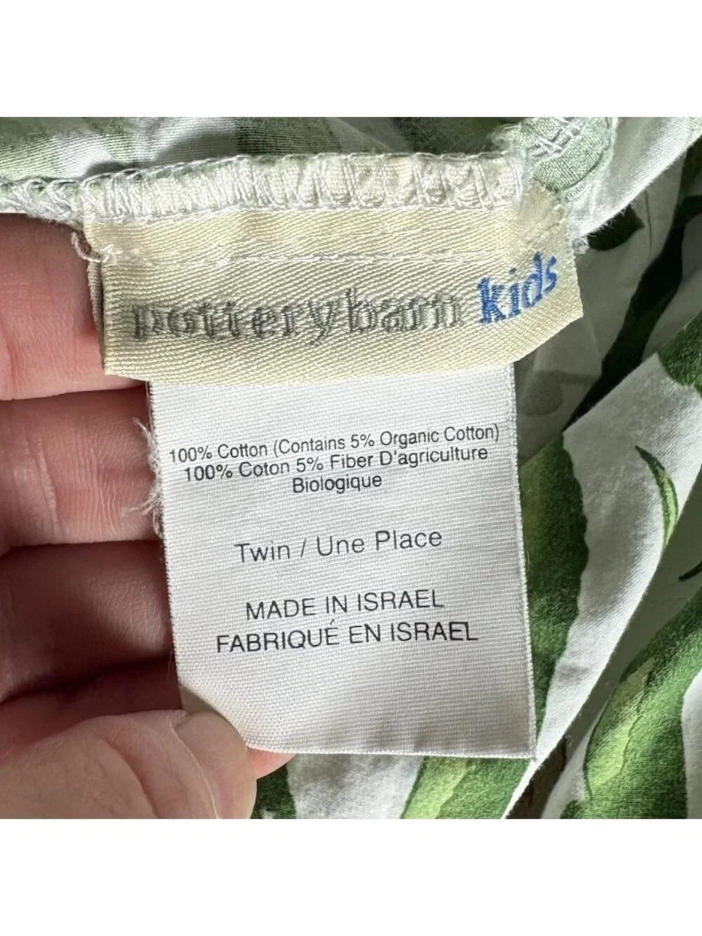 POTTERY BARN KIDS Jeremy Alligator Twin Size Fitted Sheet